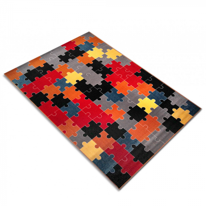 Covor Modern, Kolibri Puzzle, 11360, Multicolor, 160x230 cm, 2200 gr/mp [4]