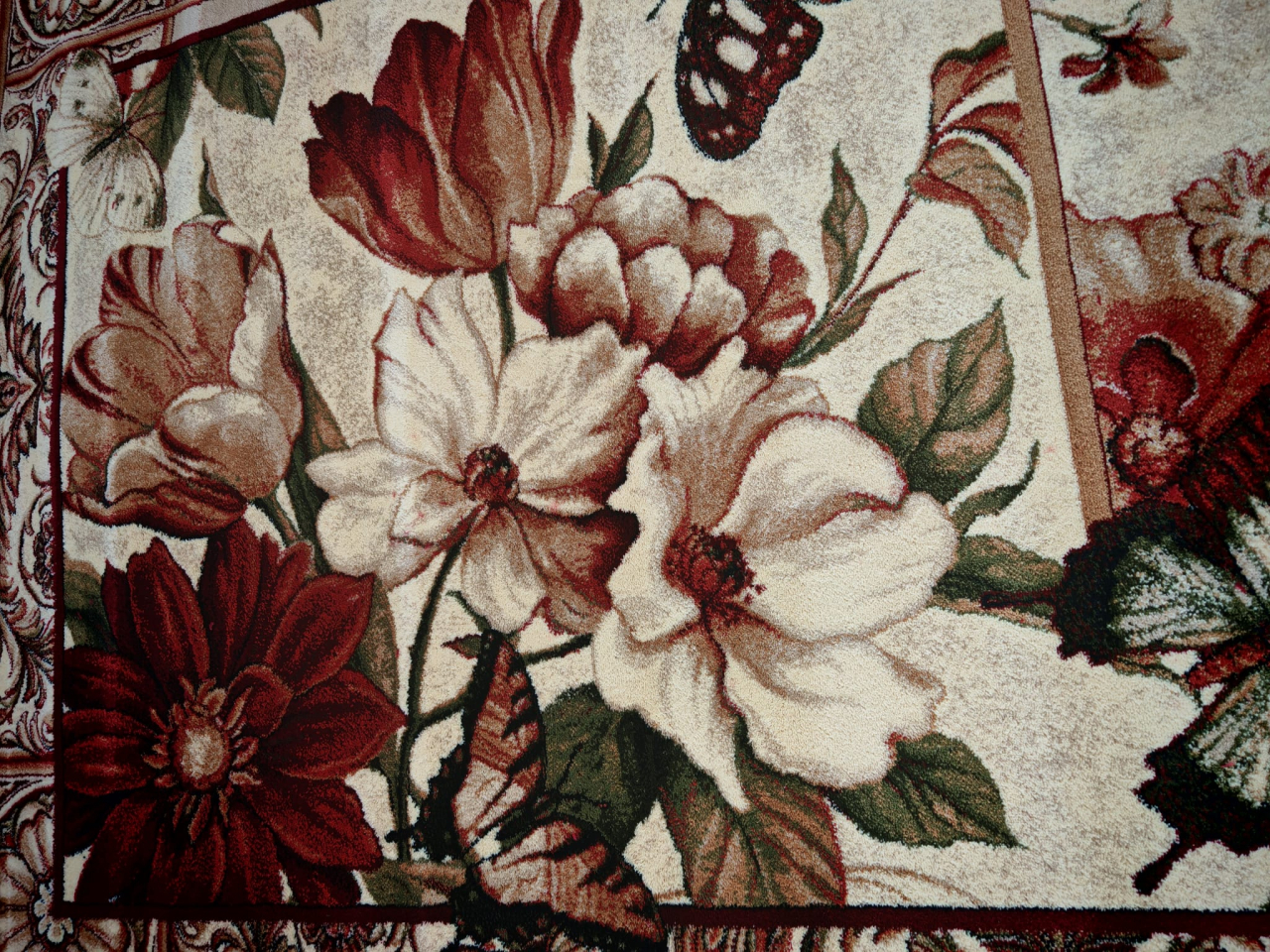 Covor Modern, Lotos 15004, Crem/Grena, Diverse Dimensiuni [12]