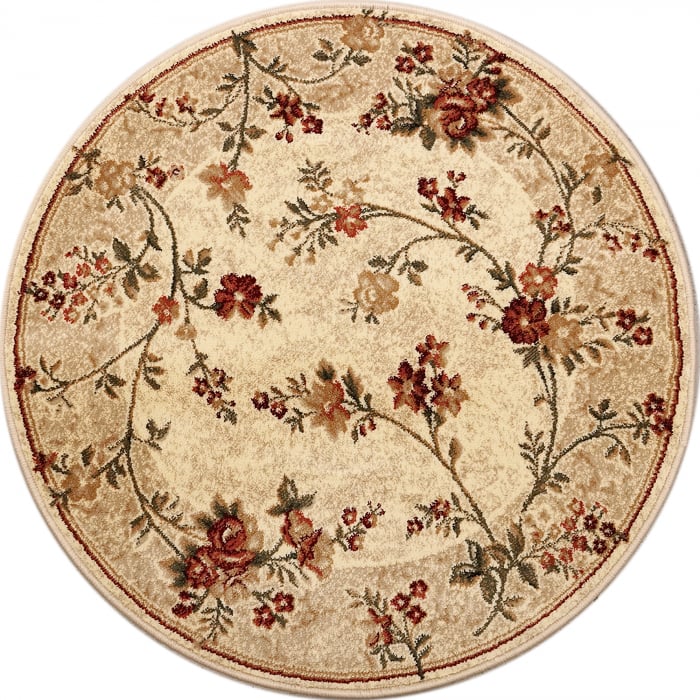 Covor Modern, Lotos 551, Crem / Bej, Rotund, Diferite Dimensiuni, 1800 gr/mp [6]