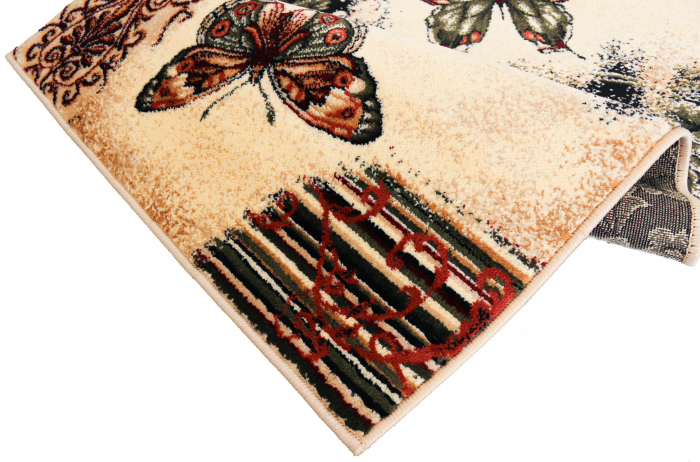 Covor Modern, Lotos Fluturi 1607, Crem / Bej, Diverse Dimensiuni, 1800 gr/mp [7]