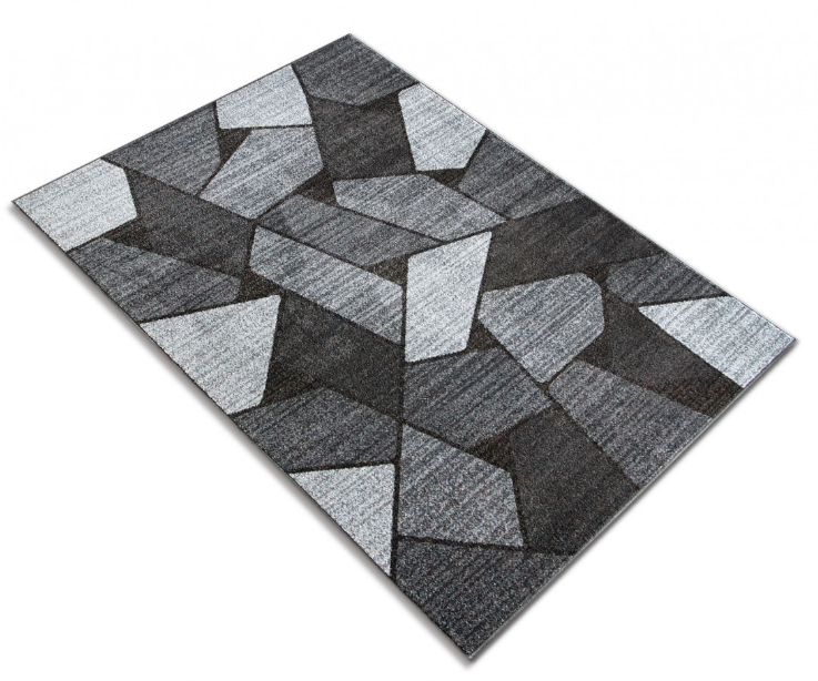 Covor Modern, Mira 24017, Negru/Gri, Dreptunghiular, Diverse Dimensiuni [2]