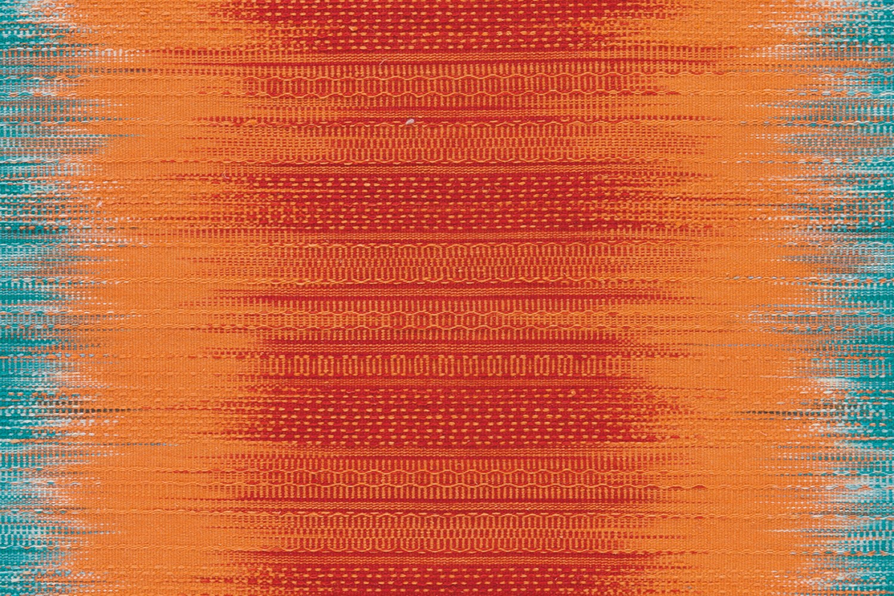 Covor Modern Sunset 8070, Orange/Bleu, Inaltime fir 6 mm [3]