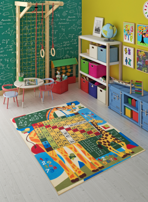 Covor Pentru Copii, Antiderapant, Math Class, Multicolor, 200x290 cm, 1632 gr/mp [2]