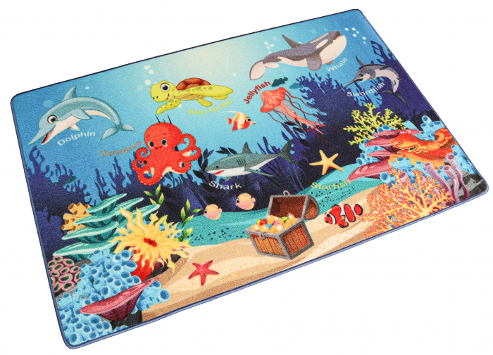 Covor Pentru Copii, Antiderapant, Oceanarium Blue, Diverse Dimensiuni, 1275 gr/mp [3]