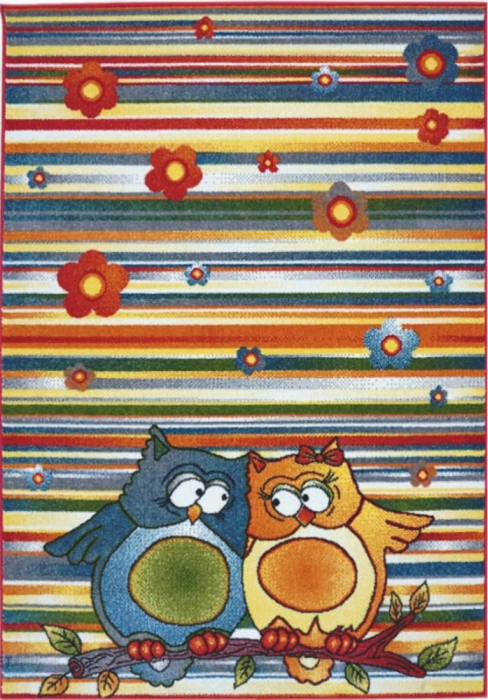 Covor Pentru Copii, Kolibri Bufnite, 11182-140, Multicolor, Diverse Dimensiuni, 2200 gr/mp [1]