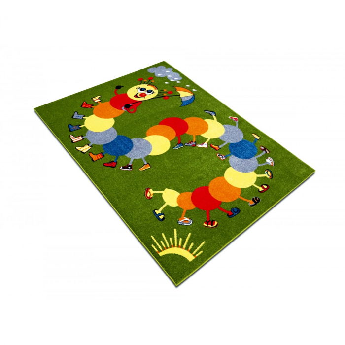 Covor Pentru Copii, Kolibri Omida 11057, Verde, Diverse Dimensiuni, 2200 gr/mp [5]