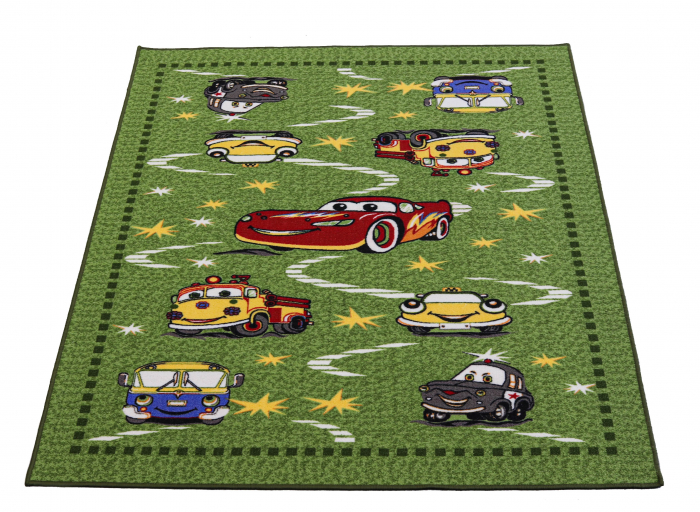 Covor Pentru Copii, Print 1167, Verde, Suport Pasla [2]