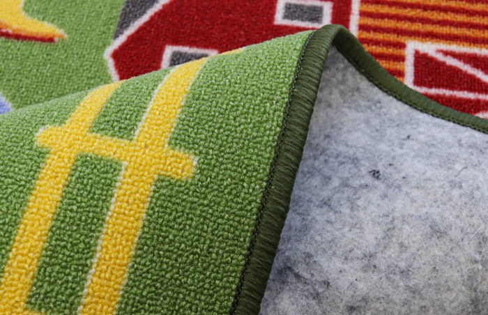 Covor Pentru Copii, Print Ferma 2416, Verde, Suport Pasla [5]