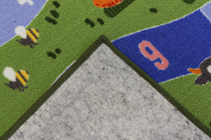 Covor Pentru Copii, Print Ferma 2416, Verde, Suport Pasla [7]