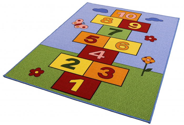 Covor Pentru Copii, Print Sotron 1360, Albastru / Verde, Suport Pasla [3]