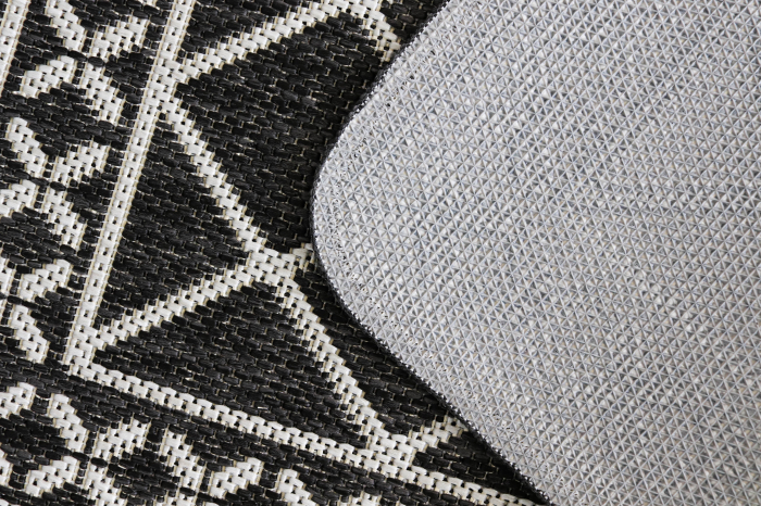 Covor Pentru Usa Intrare, Flex 19640, Antiderapant, Negru / Gri, 50x80 cm [4]