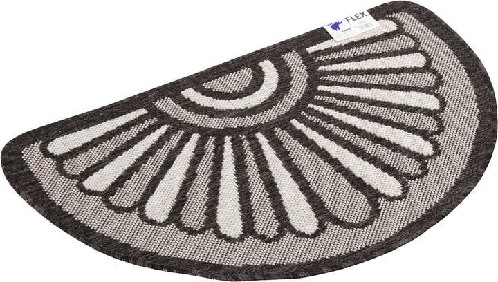 Covor Pentru Usa Intrare, Flex 19163, Antiderapant, Negru / Gri, 50x80 cm [2]