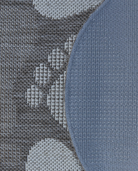 Covor Pentru Usa Intrare, Flex 19614-111, Antiderapant, Maro/Bej, Oval, 50x80 cm [2]