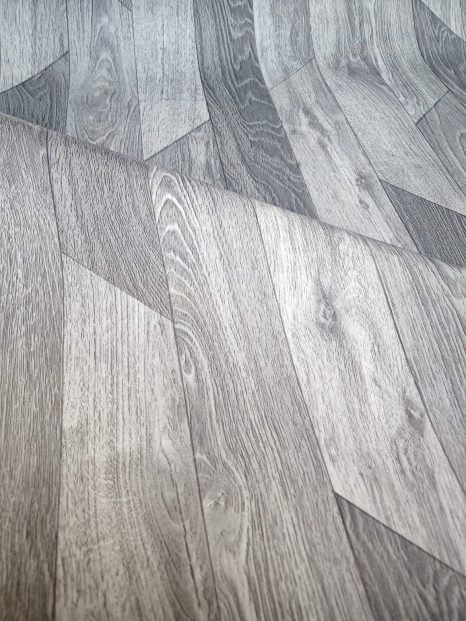 Linoleum Model Hungarian Oak 990D, Latime 200 cm, Gri Inchis [5]