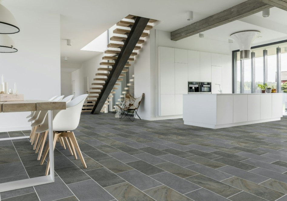 Linoleum Model Salisbury 996M , Latime 200 cm, Gri [3]