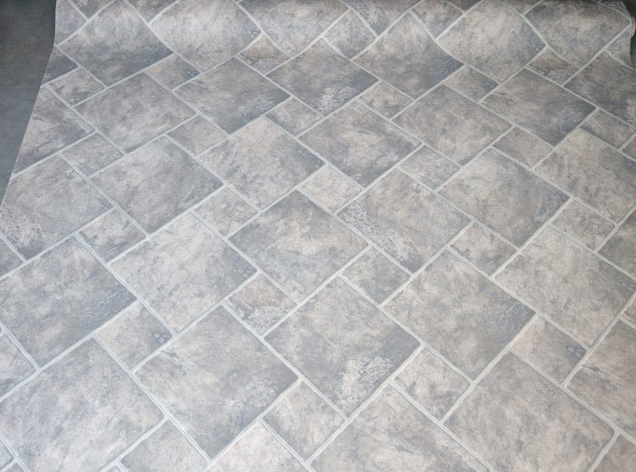 Linoleum Model Sand Stone 911, Latime 200 cm, Gri Deschis [4]