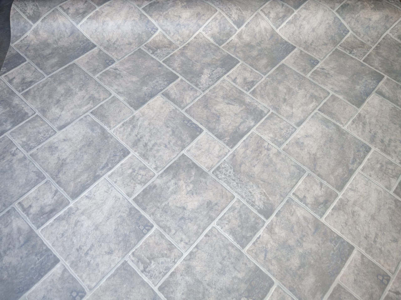 Linoleum Model Sand Stone 911, Latime 200 cm, Gri Deschis [3]