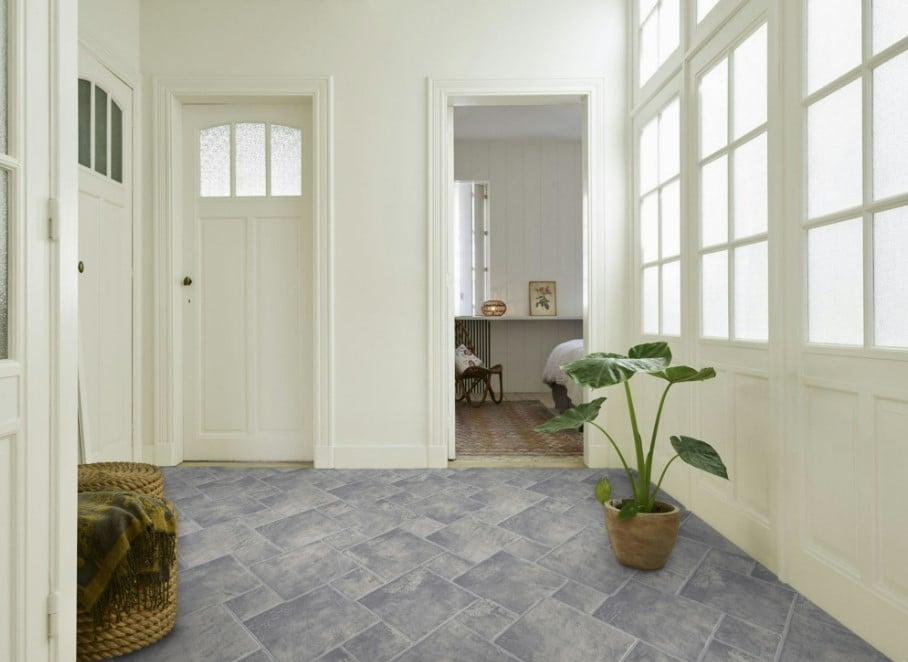 Linoleum Model Sand Stone 911, Latime 200 cm, Gri Deschis [2]