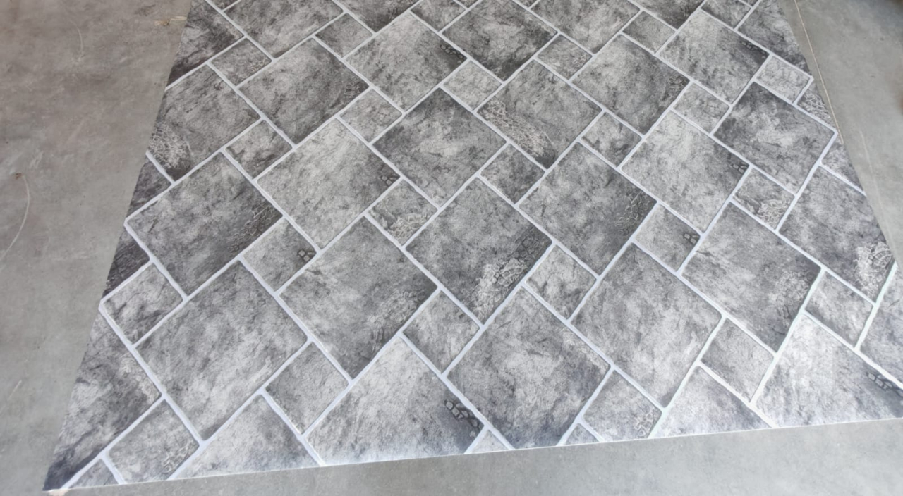 Linoleum Model Sand Stone 919, Latime 200 cm, Gri Inchis [7]