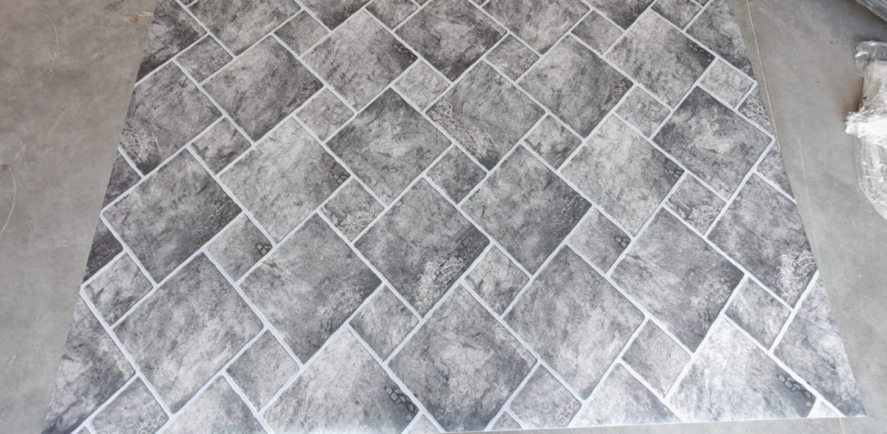 Linoleum Model Sand Stone 919, Latime 200 cm, Gri Inchis [8]