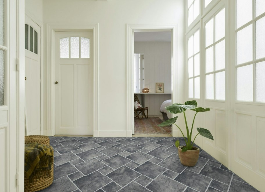 Linoleum Model Sand Stone 919, Latime 200 cm, Gri Inchis [3]