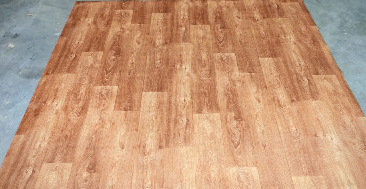 Linoleum PVC, Country Light Confort, Maro Deschis, Latime 2.5 m, Imitatie Parchet, Suport Pâslă [6]