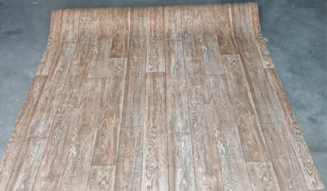 Linoleum PVC, Plank 069 Confort, Maro, Latime 3 m, Suport Pâslă [5]