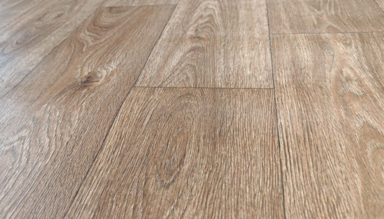 Linoleum PVC, Plank 082-2 Confort, Maro, Latime 2.5 m, Imitatie Parchet, Suport Pâslă [2]