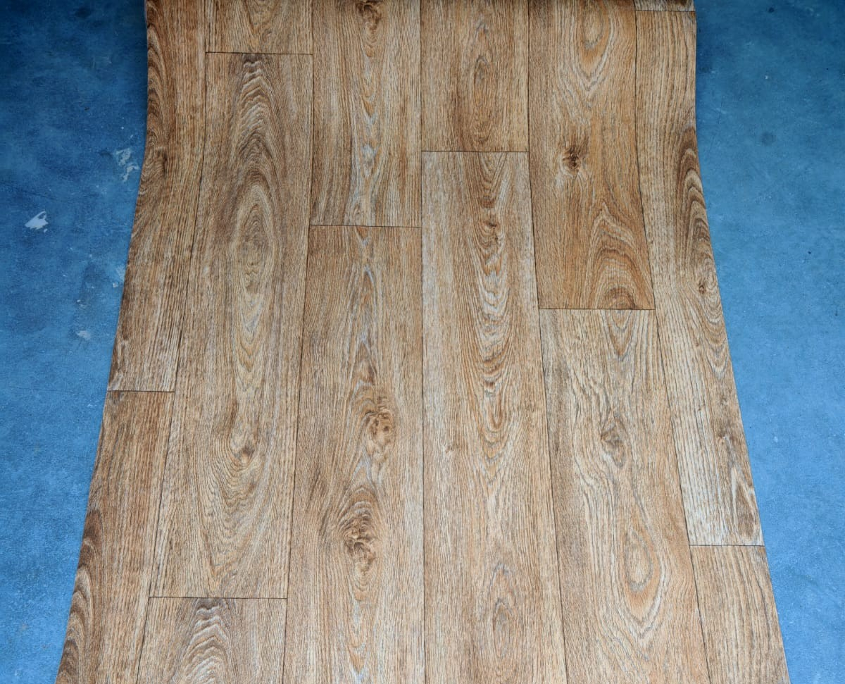 Linoleum PVC, Plank 082-2 Confort, Maro, Latime 3 m, Imitatie Parchet, Suport Pâslă [5]
