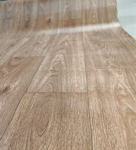 Linoleum PVC, Plank 082-2 Confort, Maro, Latime 3 m, Imitatie Parchet, Suport Pâslă [2]
