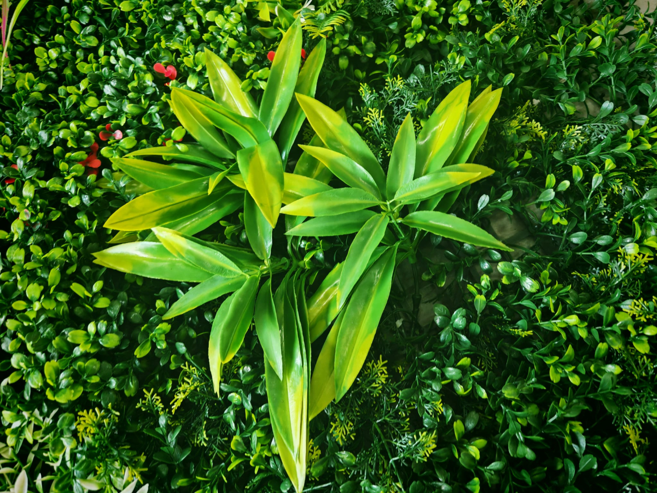 Panou Decorativ Verde Artificial B017 , 100x100 cm [5]