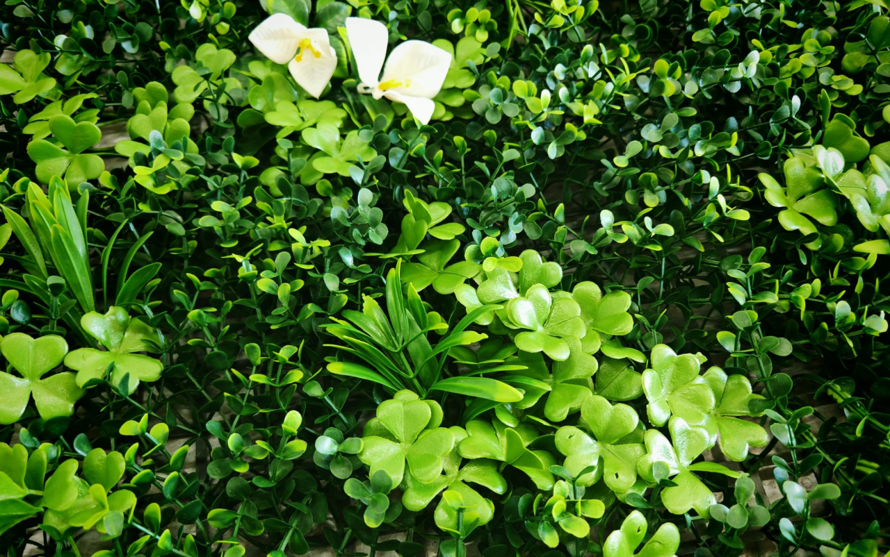 Panou Decorativ Verde Artificial B018 , 100x100 cm [7]