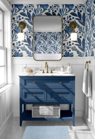 Set 2 Covorase Baie, Antiderapante, Ethnic Baby Blue [2]