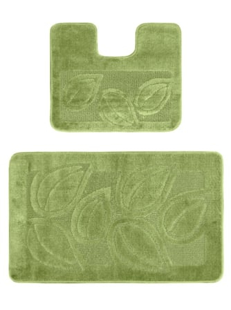 Set 2 Covorase Baie, Antiderapante, Flora Verde 2510 [5]
