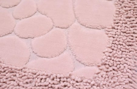 Set 2 Covorase Baie, Classic Roz, Covor 100% Bumbac, Dimensiunea 60x100 cm [2]