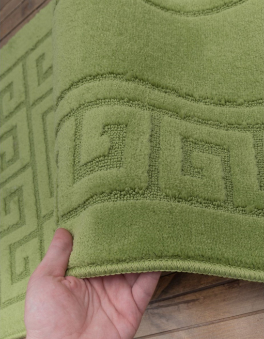 Set 2 Covorase Baie, Antiderapante, Ethnic Green [4]
