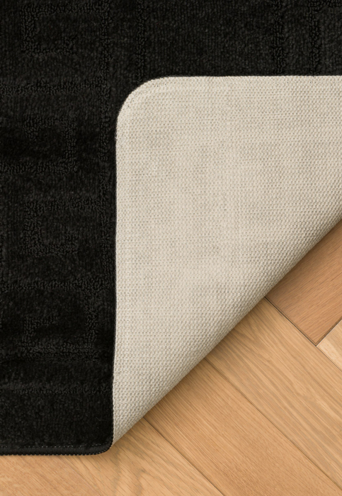Set 2 covorase baie Ethnic, Negru, 60x100 cm, 50x60 cm [6]