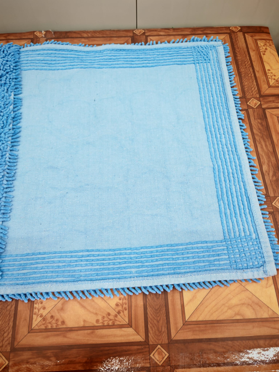 Set 2 Covorase Baie, Butterflies 07 Albastru, Covor 100% Bumbac, Dimensiunea 60x100 cm [4]
