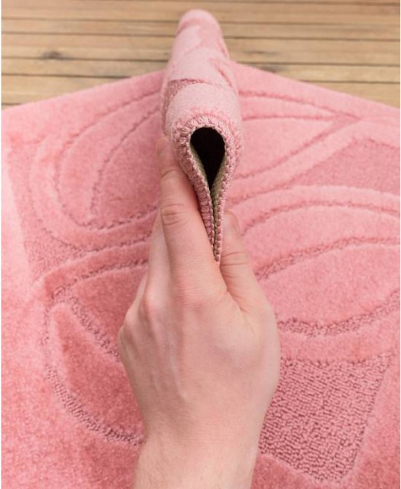 Set 2 Covorase Baie Flora Dusty Rose, 60x100 cm, 50x60 cm [4]