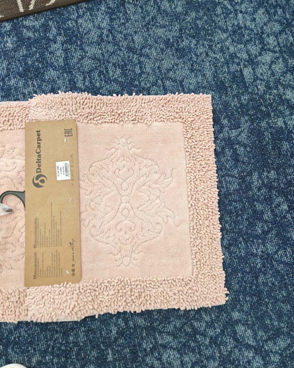 Set 2 Covorase Baie, Rombs 10 Roz, Covor 100% Bumbac, Dimensiunea 60x100 cm [3]