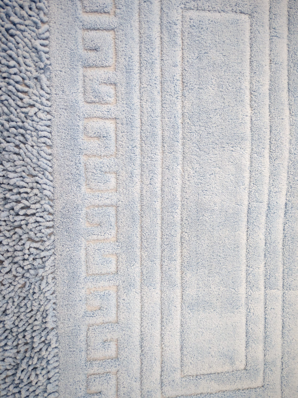 Set 2 Covorase Baie, Rombs 12 Albastru, Covor 100% Bumbac, Dimensiunea 60x100 cm [10]