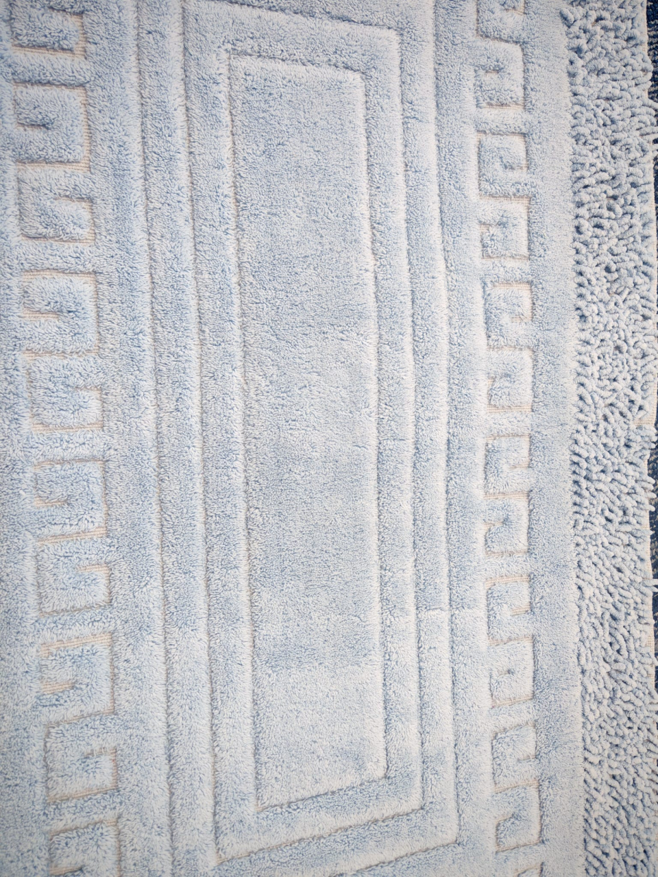Set 2 Covorase Baie, Rombs 12 Albastru, Covor 100% Bumbac, Dimensiunea 60x100 cm [6]