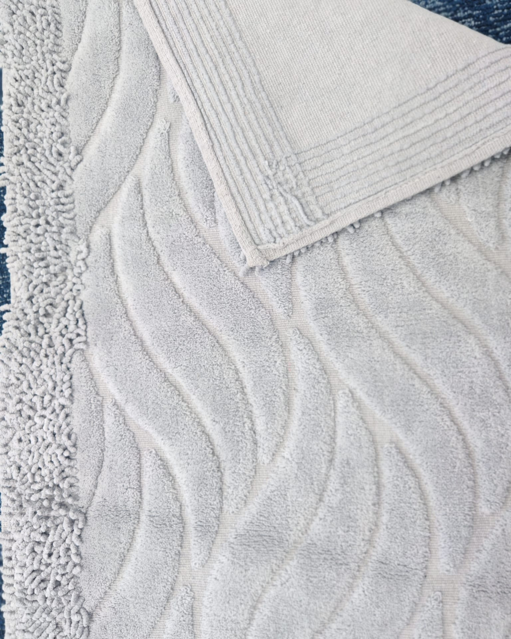 Set 2 Covorase Baie, Rombs 14 Gri, Covor 100% Bumbac, Dimensiunea 60x100 cm [5]