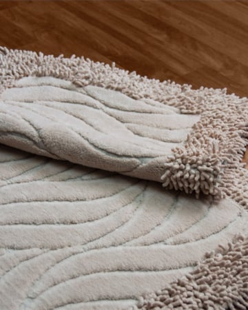 Set 2 Covorase Baie, Rombs 14 Cappuccino, Covor 100% Bumbac, Dimensiunea 60x100 cm [2]