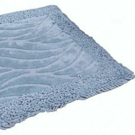 Set 2 Covorase Baie, Rombs 14 Albastru, Covor 100% Bumbac, Dimensiunea 60x100 cm [2]