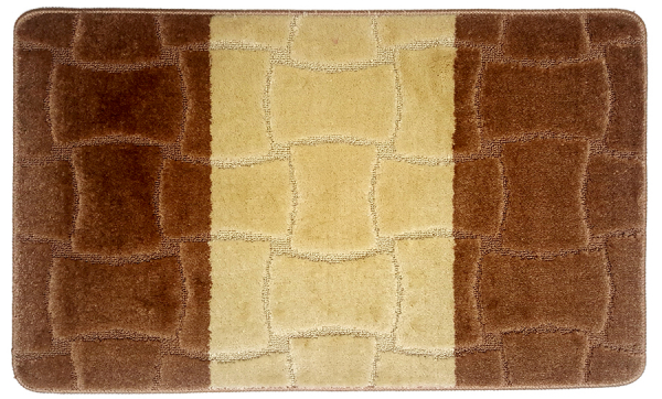 Set 2 Covorase Baie, Antiderapante, Sariyer Light Brown [6]