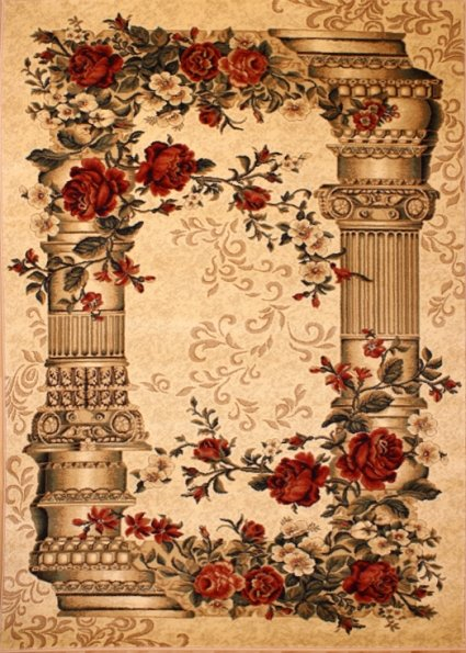 Set 3 Covoare Lotos 532 Coloane, Crem / Bej: 2 buc. 80x200 cm, 1 buc. 200x300 cm [2]