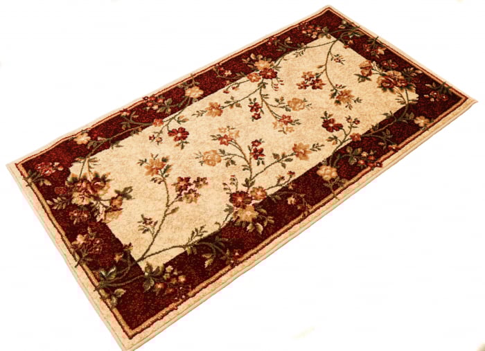 Set 3 Covoare Lotos 551-120, Crem / Rosu: 2 buc. 80x150 cm, 1 buc. 160x230 cm. [5]