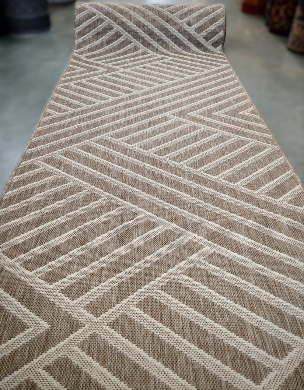 Traversa Antiderapanta Flex, 19652, Maro / Bej, Latime 100 cm, Diverse Lungimi [2]