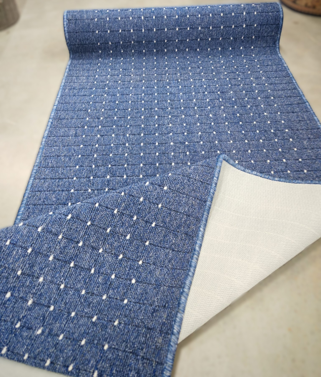 Traversa Antiderapanta, Stanford Albastru , Latime 80 cm, Diverse Lungimi [3]